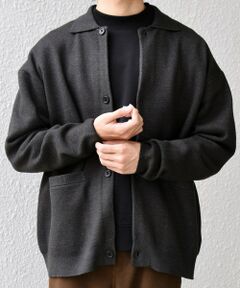 SHIPS / シップス カーディガン・ボレロ | SHIPS any:〈手洗い可能〉ハイゲージ ミラノリブ ブラッシュド ニット ポロ カーディガン◇