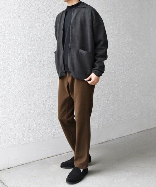 SHIPS / シップス カーディガン・ボレロ | SHIPS any:〈手洗い可能〉ハイゲージ ミラノリブ ブラッシュド ニット ポロ カーディガン◇ | 詳細1