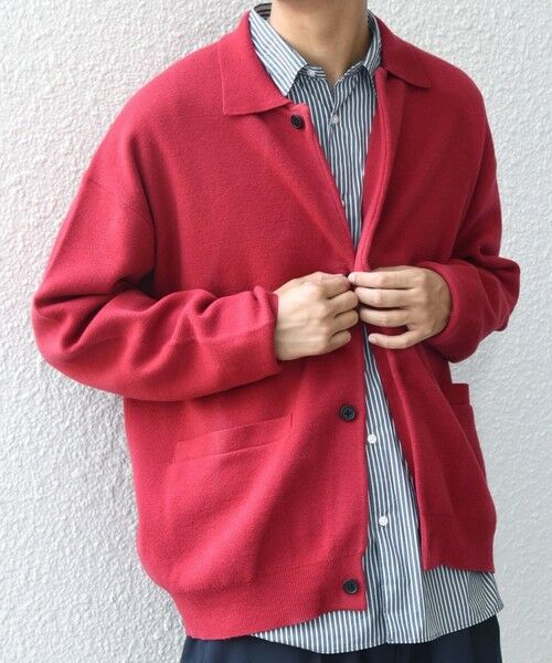 SHIPS / シップス カーディガン・ボレロ | SHIPS any:〈手洗い可能〉ハイゲージ ミラノリブ ブラッシュド ニット ポロ カーディガン◇ | 詳細12