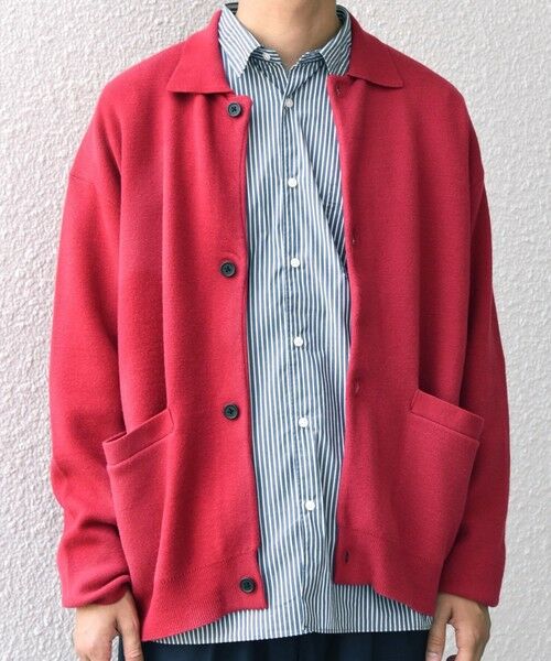 SHIPS / シップス カーディガン・ボレロ | SHIPS any:〈手洗い可能〉ハイゲージ ミラノリブ ブラッシュド ニット ポロ カーディガン◇ | 詳細10