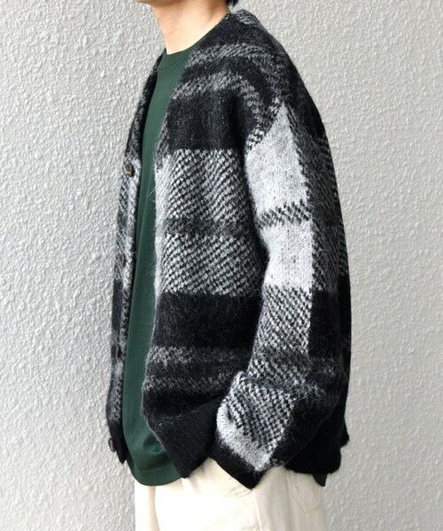 SHIPS / シップス カーディガン・ボレロ | SHIPS any:〈手洗い可能〉アルパカ ミックス シャギー チェック ニット カーディガン◇ | 詳細2