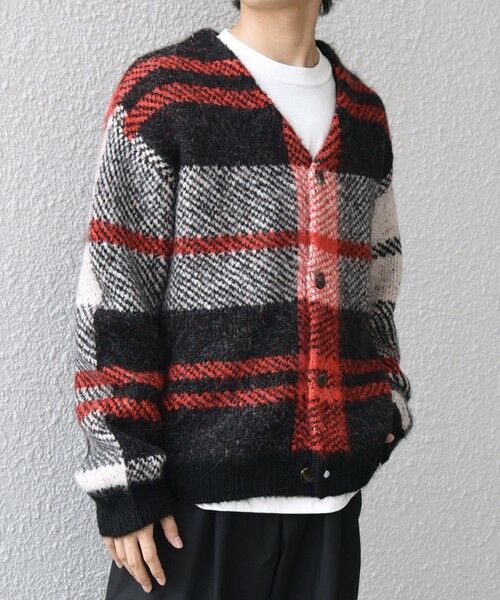 SHIPS / シップス カーディガン・ボレロ | SHIPS any:〈手洗い可能〉アルパカ ミックス シャギー チェック ニット カーディガン◇ | 詳細10