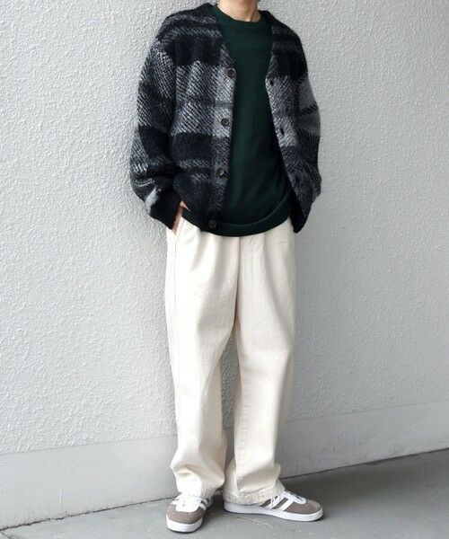 SHIPS / シップス カーディガン・ボレロ | SHIPS any:〈手洗い可能〉アルパカ ミックス シャギー チェック ニット カーディガン◇ | 詳細13