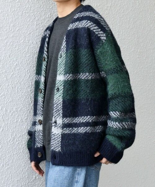 SHIPS / シップス カーディガン・ボレロ | SHIPS any:〈手洗い可能〉アルパカ ミックス シャギー チェック ニット カーディガン◇ | 詳細18