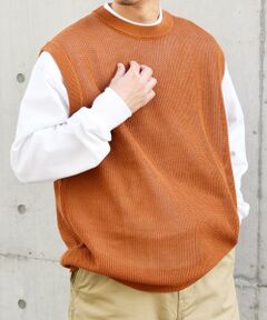 SHIPS / シップス ベスト | SHIPS any: 〈洗濯機可能〉シアー ニット クルーネック プルオーバー ベスト◇