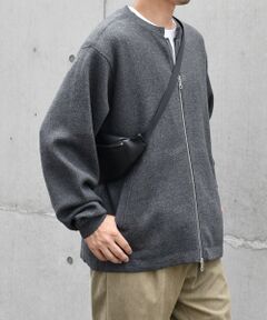 SHIPS / シップス カーディガン・ボレロ | SHIPS any: 〈手洗い可能〉コットン カシミヤ ニット シングルライダース ブルゾン◇