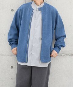 SHIPS / シップス カーディガン・ボレロ | SHIPS any: 〈手洗い可能〉コットン カシミヤ ニット シングルライダース ブルゾン◇