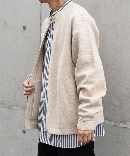 SHIPS / シップス カーディガン・ボレロ | SHIPS any: 〈手洗い可能〉コットン カシミヤ ニット シングルライダース ブルゾン◇ | 詳細4