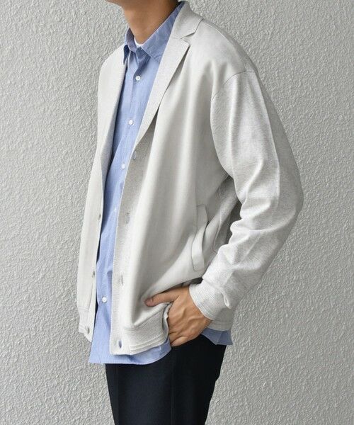 SHIPS / シップス カーディガン・ボレロ | SHIPS any: 〈手洗い可能〉コットン カシミヤ混 コンビ ニット ジャケット◇ | 詳細4