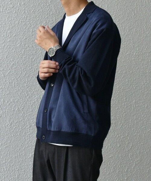 SHIPS / シップス カーディガン・ボレロ | SHIPS any: 〈手洗い可能〉コットン カシミヤ混 コンビ ニット ジャケット◇ | 詳細30