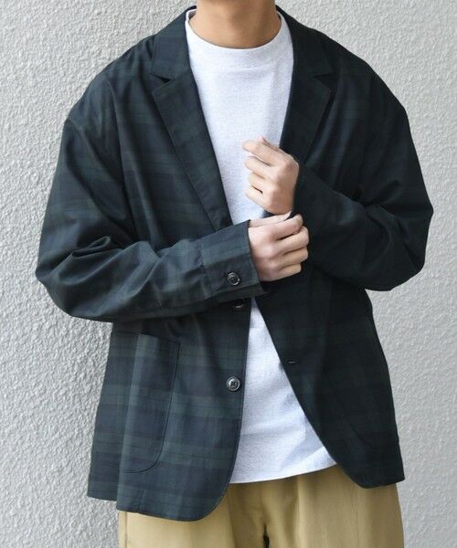 SHIPS / シップス テーラードジャケット | SHIPS any:〈接触冷感/遮熱等〉ハイブリッドリネン リラックス ジャケット (セットアップ対応)25SS◇(ダークブルー)