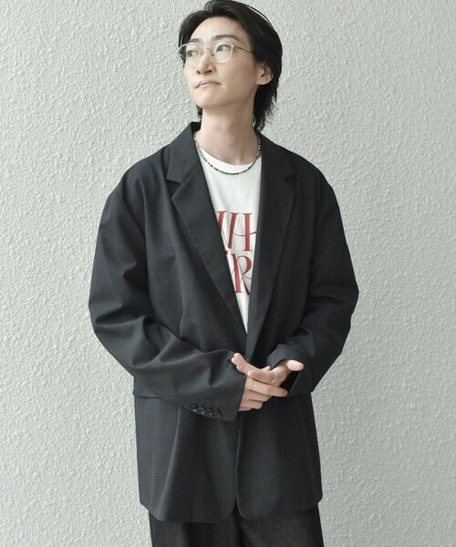 SHIPS / シップス テーラードジャケット | SHIPS any: オーバーサイズ ウール混 ダブルジャケット (セットアップ対応)◇ | 詳細3