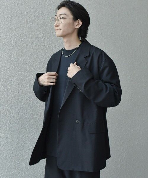 SHIPS / シップス テーラードジャケット | SHIPS any: オーバーサイズ ウール混 ダブルジャケット (セットアップ対応)◇ | 詳細22