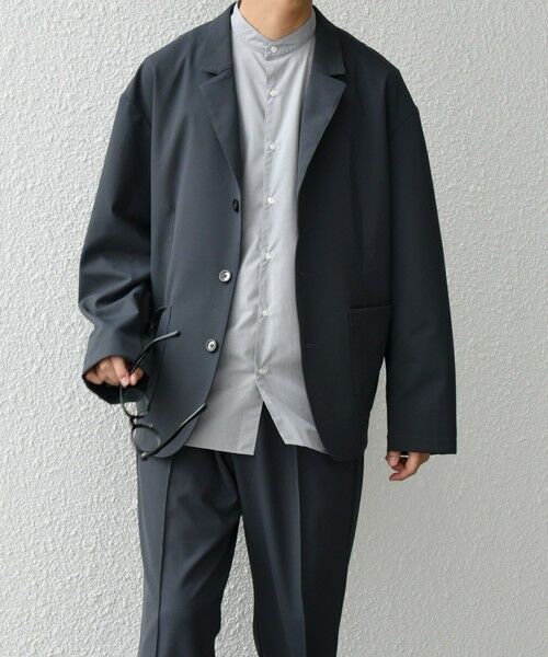 SHIPS / シップス テーラードジャケット | SHIPS any: 〈洗濯機可能〉ストレッチ ナイロン リラックス ジャケット (セットアップ対応)◇ | 詳細4