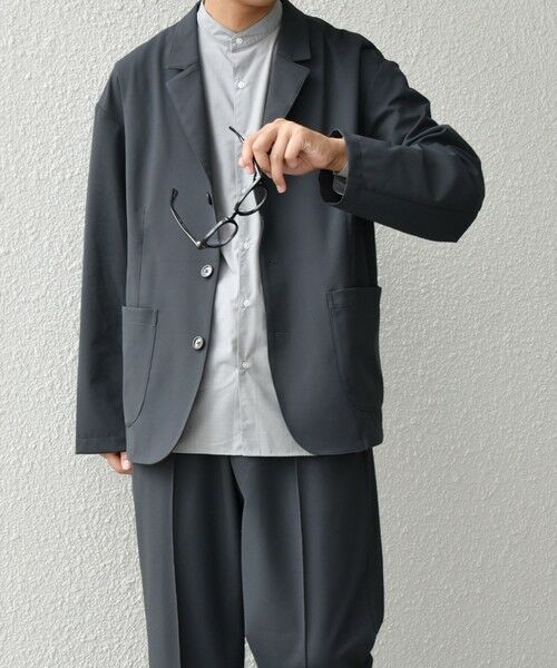 SHIPS / シップス テーラードジャケット | SHIPS any: 〈洗濯機可能〉ストレッチ ナイロン リラックス ジャケット (セットアップ対応)◇ | 詳細6