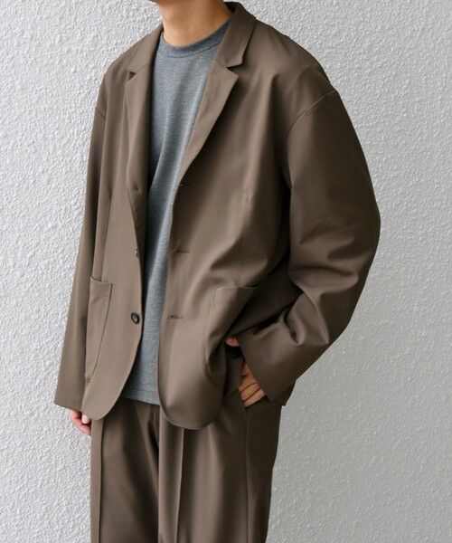 SHIPS / シップス テーラードジャケット | SHIPS any: 〈洗濯機可能〉ストレッチ ナイロン リラックス ジャケット (セットアップ対応)◇ | 詳細24