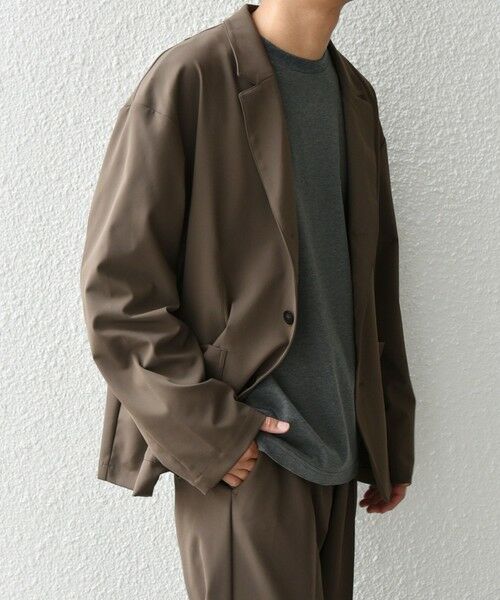 SHIPS / シップス テーラードジャケット | SHIPS any: 〈洗濯機可能〉ストレッチ ナイロン リラックス ジャケット (セットアップ対応)◇ | 詳細25