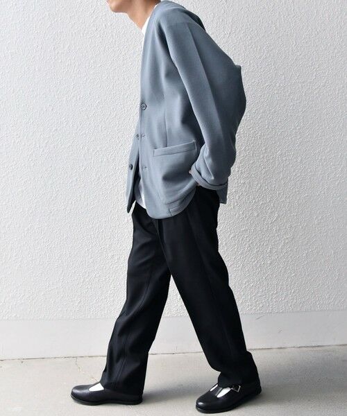 SHIPS / シップス ノーカラージャケット | SHIPS any: 〈洗濯機可能〉ソフトダンボール ウォーム ノーカラー リラックス ジャケット◇ | 詳細2