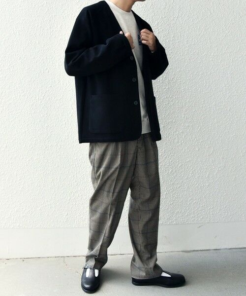 SHIPS / シップス ノーカラージャケット | SHIPS any: 〈洗濯機可能〉ソフトダンボール ウォーム ノーカラー リラックス ジャケット◇ | 詳細9