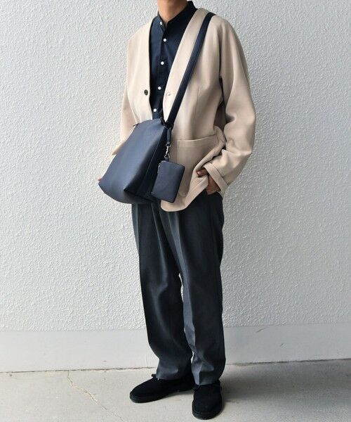 SHIPS / シップス ノーカラージャケット | SHIPS any: 〈洗濯機可能〉ソフトダンボール ウォーム ノーカラー リラックス ジャケット◇ | 詳細17