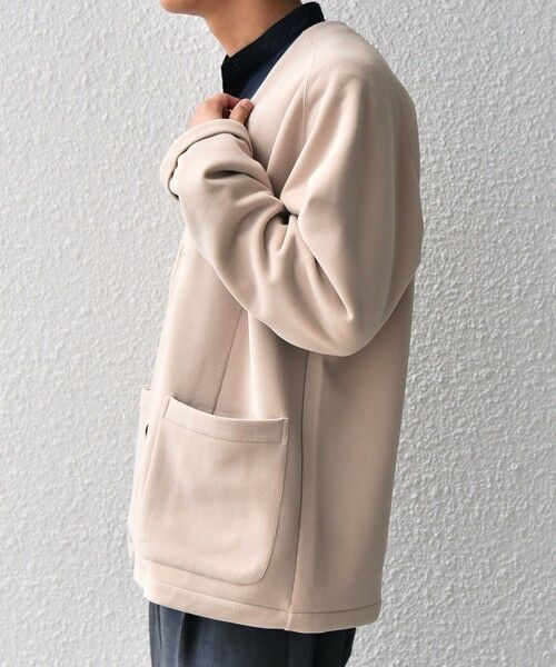 SHIPS / シップス ノーカラージャケット | SHIPS any: 〈洗濯機可能〉ソフトダンボール ウォーム ノーカラー リラックス ジャケット◇ | 詳細19