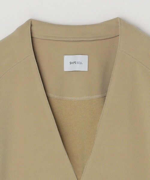SHIPS / シップス ノーカラージャケット | SHIPS any: 〈洗濯機可能〉ソフトダンボール ウォーム ノーカラー リラックス ジャケット◇ | 詳細22