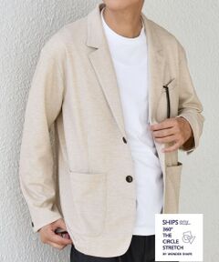 SHIPS / シップス テーラードジャケット | SHIPS any: 360° THE CIRCLE STRETCH ジャガード ジャージー ジャケット(セットアップ対応)◇