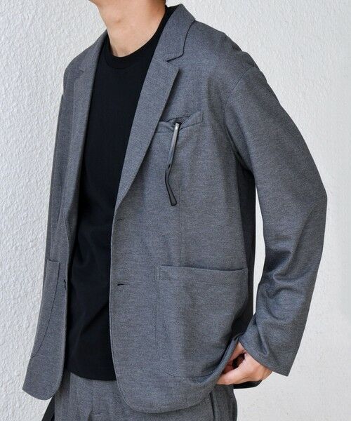 SHIPS / シップス テーラードジャケット | SHIPS any: 360° THE CIRCLE STRETCH ジャガード ジャージー ジャケット(セットアップ対応)◇ | 詳細4