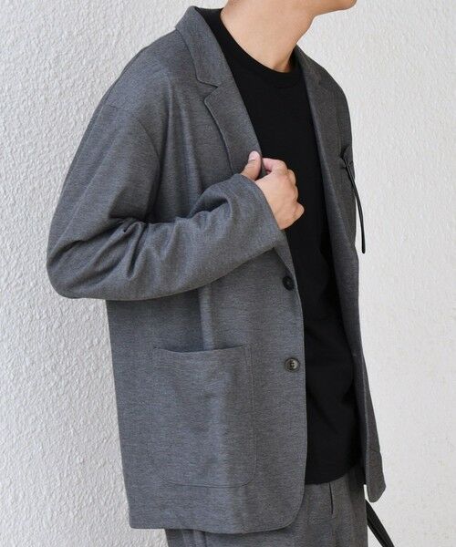 SHIPS / シップス テーラードジャケット | SHIPS any: 360° THE CIRCLE STRETCH ジャガード ジャージー ジャケット(セットアップ対応)◇ | 詳細5