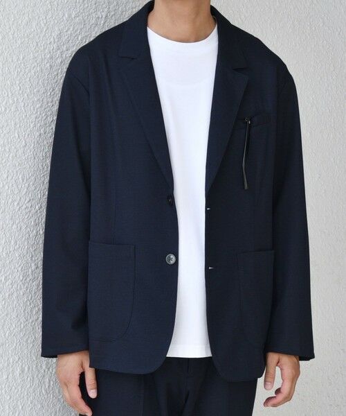 SHIPS / シップス テーラードジャケット | SHIPS any: 360° THE CIRCLE STRETCH ジャガード ジャージー ジャケット(セットアップ対応)◇ | 詳細19