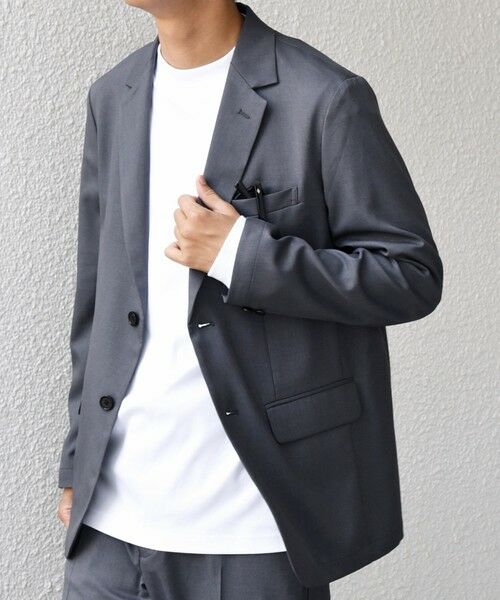 SHIPS / シップス セットアップ | SHIPS any:〈洗濯機可能/抗ピリング〉ウールライク オールシーズン セットアップ ジャケット & イージーパンツ◇ | 詳細4