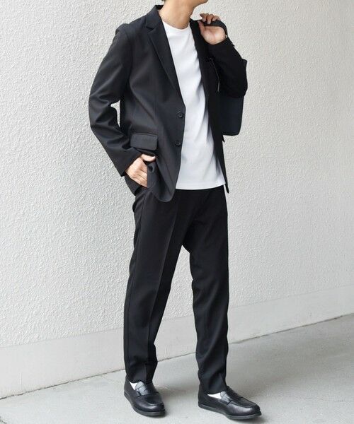 SHIPS / シップス セットアップ | SHIPS any:〈洗濯機可能/抗ピリング〉ウールライク オールシーズン セットアップ ジャケット & イージーパンツ◇(ブラック)