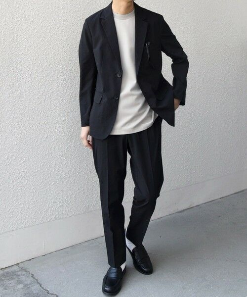 SHIPS / シップス セットアップ | SHIPS any:〈撥水/軽量/ストレッチ〉SOLOTEX(R) シアサッカー セットアップ スーツ 25SS◇(ブラック)