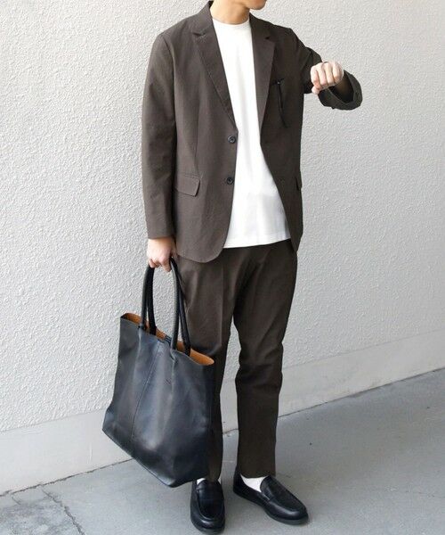 SHIPS / シップス セットアップ | SHIPS any:〈撥水/軽量/ストレッチ〉SOLOTEX(R) シアサッカー セットアップ スーツ 25SS◇(ブラウン)