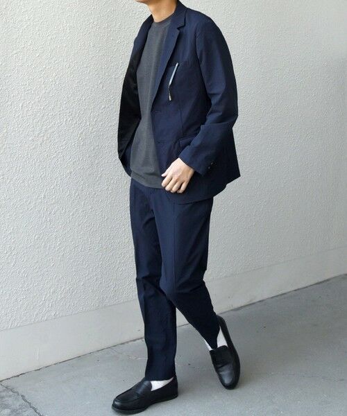 SHIPS / シップス セットアップ | SHIPS any:〈撥水/軽量/ストレッチ〉SOLOTEX(R) シアサッカー セットアップ スーツ 25SS◇(ネイビー)