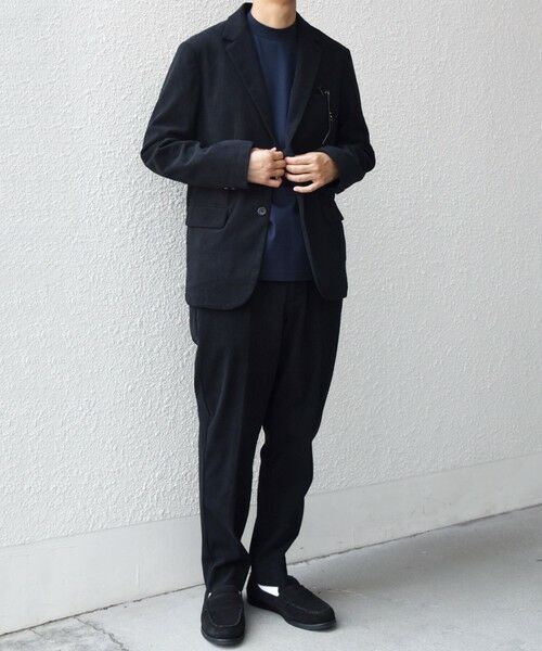 SHIPS / シップス セットアップ | SHIPS any:〈洗濯機可能〉SOLOTEX(R) コーデュロイ セットアップ ジャケット & イージーパンツ◇(ブラック)