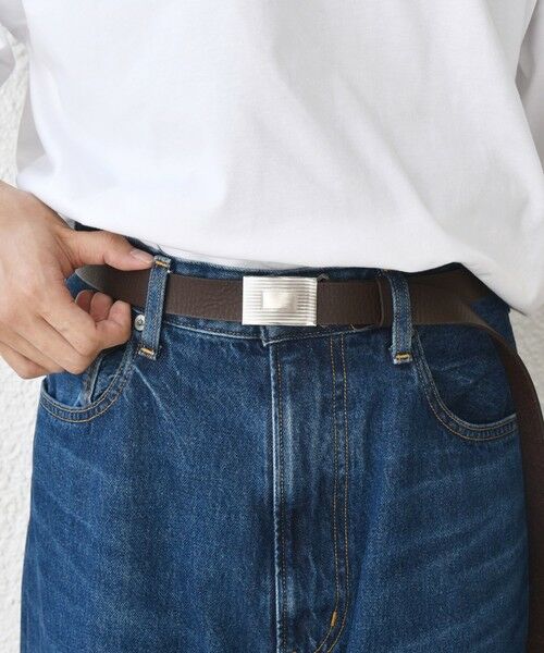 SHIPS / シップス ベルト・サスペンダー | SHIPS any: スライド バックル フリーサイズ レザー ベルト◇ | 詳細3