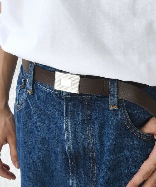 SHIPS / シップス ベルト・サスペンダー | SHIPS any: スライド バックル フリーサイズ レザー ベルト◇ | 詳細4