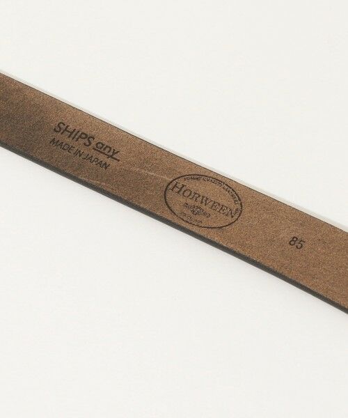 SHIPS / シップス ベルト・サスペンダー | SHIPS any: HORWEEN  ベーシック レザーベルト ◇ | 詳細3