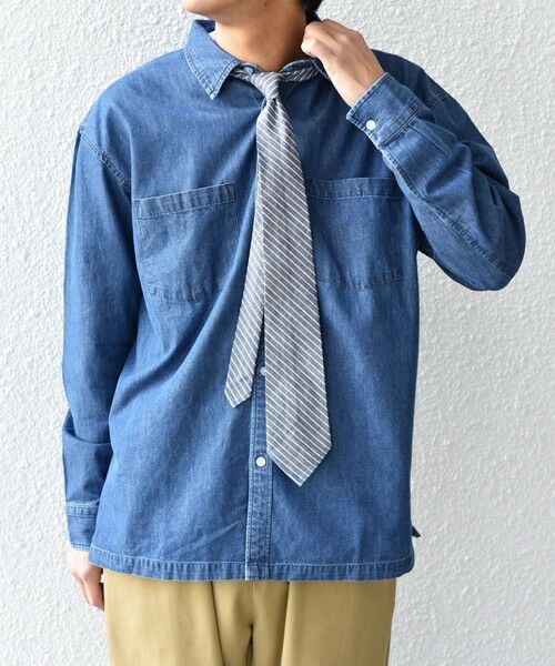 SHIPS / シップス ネクタイ | 【SHIPS any 別注】ORDINARY FITS: ダンガリー カジュアル ネクタイ◇ | 詳細11