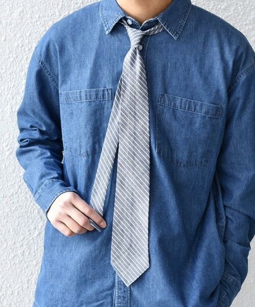 SHIPS / シップス ネクタイ | 【SHIPS any 別注】ORDINARY FITS: ダンガリー カジュアル ネクタイ◇ | 詳細12