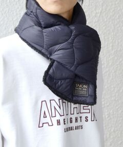 SHIPS / シップス マフラー・ショール・スヌード・ストール | TAION:〈手洗い可能〉ミリタリー キルティング リバーシブル ダウンマフラー