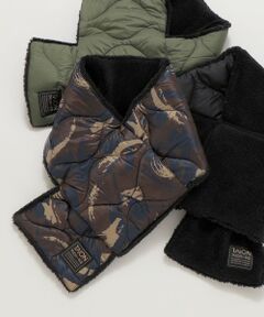 SHIPS / シップス マフラー・ショール・スヌード・ストール | TAION:〈手洗い可能〉ミリタリー キルティング リバーシブル ダウンマフラー