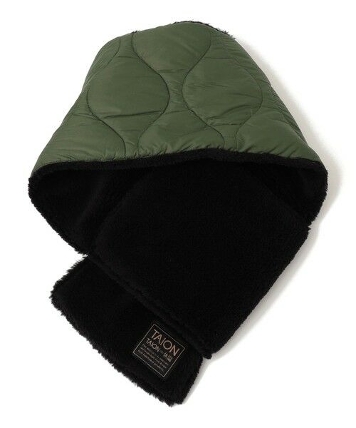 SHIPS / シップス マフラー・ショール・スヌード・ストール | TAION:〈手洗い可能〉ミリタリー キルティング リバーシブル ダウンマフラー | 詳細10