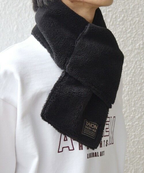 SHIPS / シップス マフラー・ショール・スヌード・ストール | TAION:〈手洗い可能〉ミリタリー キルティング リバーシブル ダウンマフラー | 詳細20