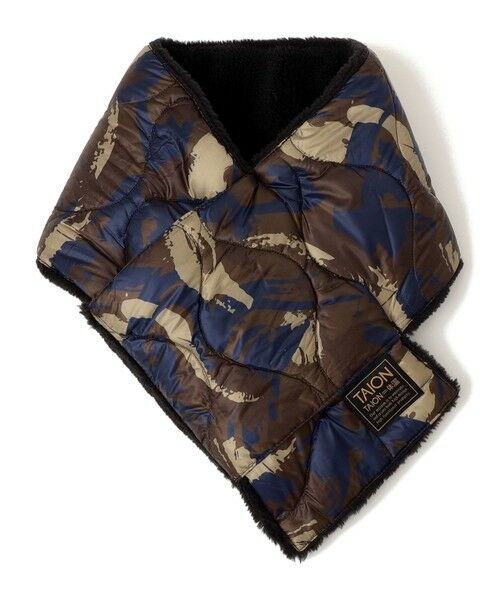 SHIPS / シップス マフラー・ショール・スヌード・ストール | TAION:〈手洗い可能〉ミリタリー キルティング リバーシブル ダウンマフラー | 詳細22