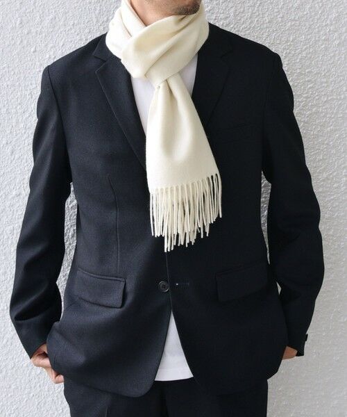 SHIPS / シップス マフラー・ショール・スヌード・ストール | SHIPS any: カシミヤ ソリッド マフラー 25AW | 詳細4