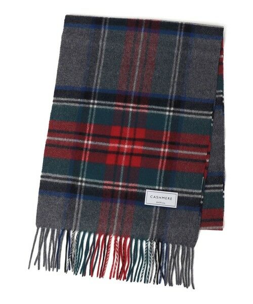SHIPS / シップス マフラー・ショール・スヌード・ストール | SHIPS any: カシミヤ チェック マフラー | 詳細1