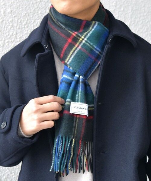 SHIPS / シップス マフラー・ショール・スヌード・ストール | SHIPS any: カシミヤ チェック マフラー | 詳細7
