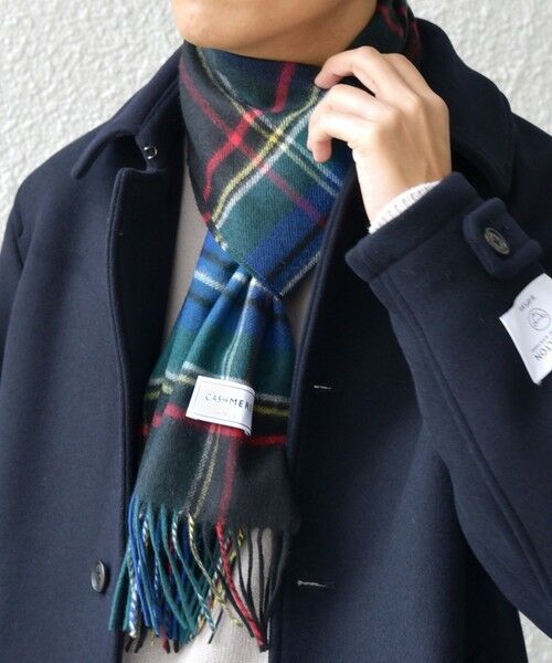 SHIPS / シップス マフラー・ショール・スヌード・ストール | SHIPS any: カシミヤ チェック マフラー | 詳細8